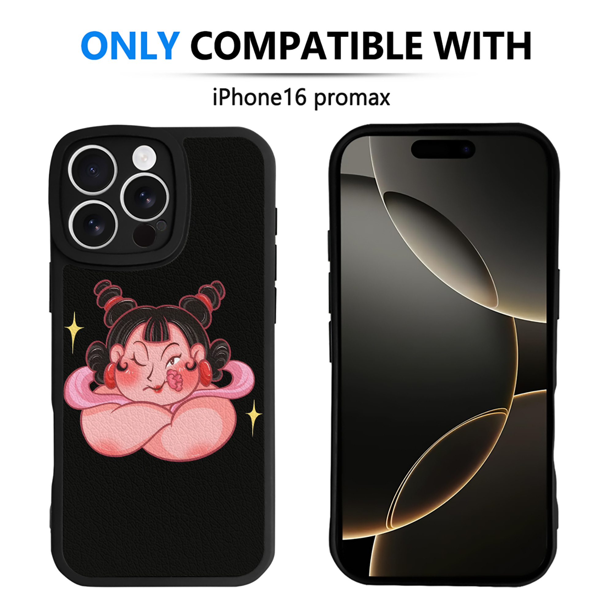 （画像用） Ne Zha 2 ナタ 魔童の大暴れ 【iPhone 16シリーズ対応】シリコンスマホケース（レザー調） 材質：シリコン